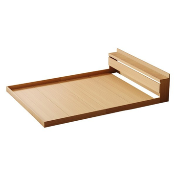 Simple bedstead  J-BD-002 1.37 wood 130*57*20cm BF