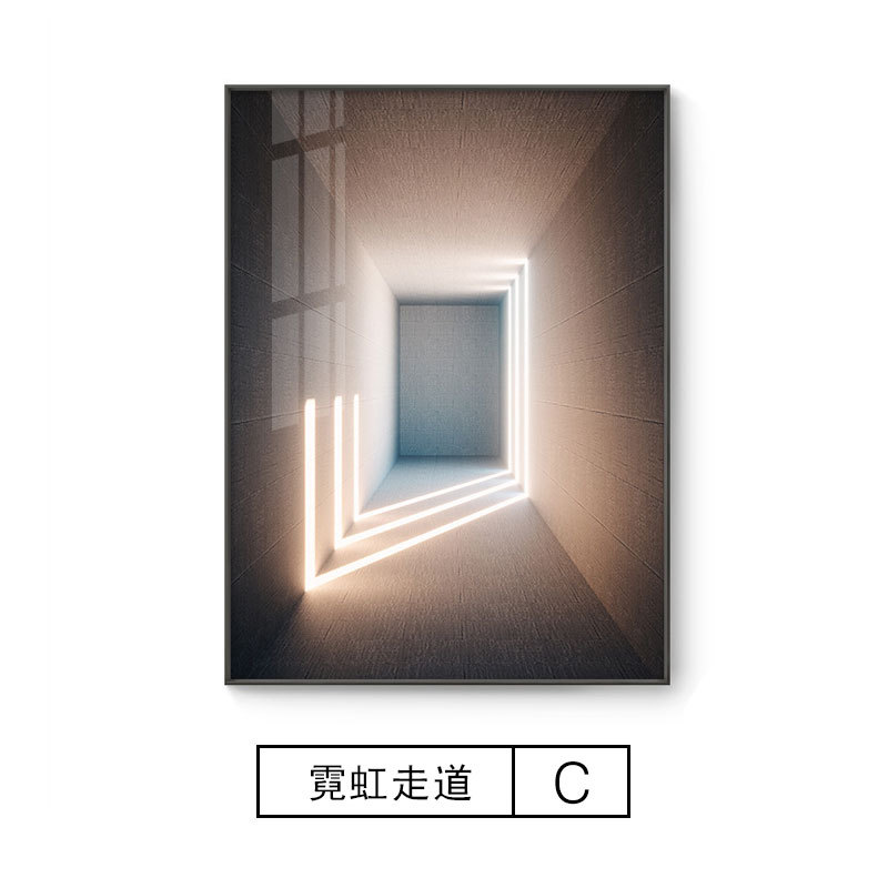 Wall Art Modern luxury painting with aluminum frame and plexiglass