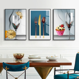 Morden minimalist triptych wall painting 50*70CM*3 (Suit 250x320cm wall ) BF