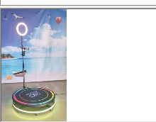 360 Photo Booth Machine with Remote Control- (68 cm)