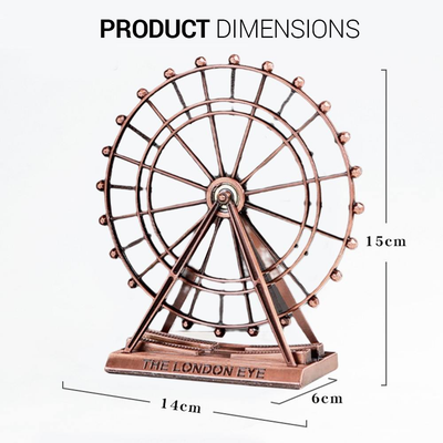 Brown Bronze London Eye Ferris Wheel Table Decor BJ077-03