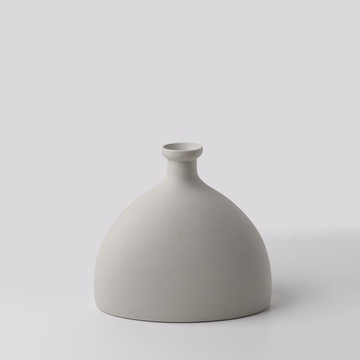 Abstract Hand Crafted Ceramic Vase Concrete Round Top Style 30000188