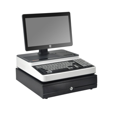 PSJ1000 15.6″ All-in-One POS Terminal System (Single-Screen with Cash Drawer)