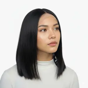 8" lace Natural human  hair wig Lace Wig NEWTOP BOBO STW 13x4