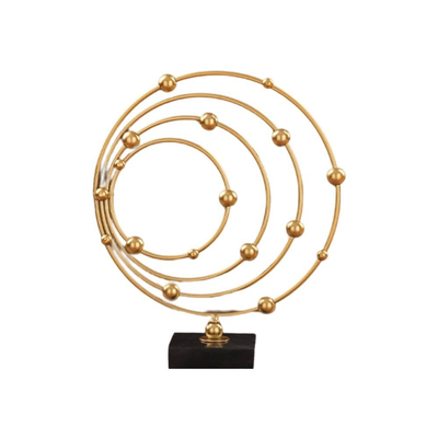 Modern Gold Circular Design Table Decor BJ348-07