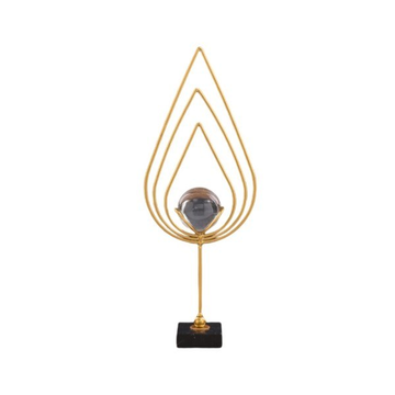 Modern Gold Water Drop Design With Crystal Ball Table Decor BJ375-07