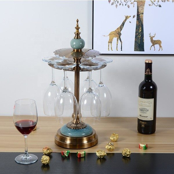 LUXURY WINE GLASS HOLDER WITH BRONZE FINISH 6822-7