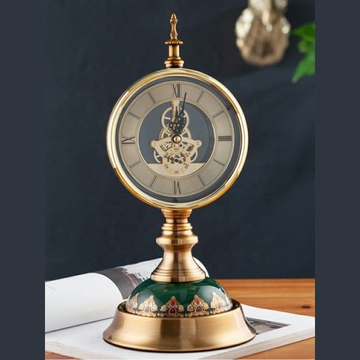 LUXURY TABLE CLOCK HAND PAINTED BASE 6801-1T