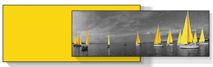 Modern minimalist large abstract superimposed hanging painting, , L150CM(100*42+104*32cm)BLK BF