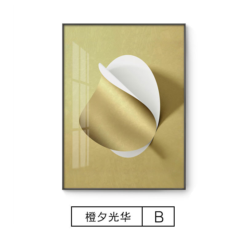 Modern luxury painting with aluminum frame and plexiglass